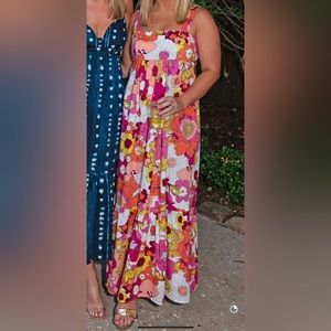 London Times Floral Maxi Dress (S)